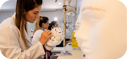 Nepuguetty© — representação física da marcação WV® para o ensino de Harmonização Facial