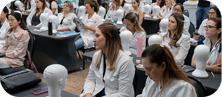 Prancha de Treinamento® usada para simular pontos de aplicação